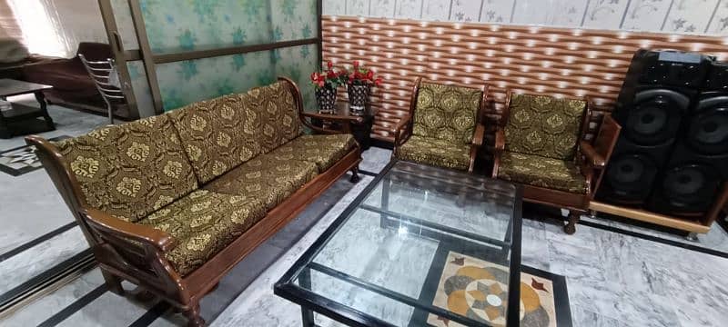 double bed with mattress/sofa set five seater 16