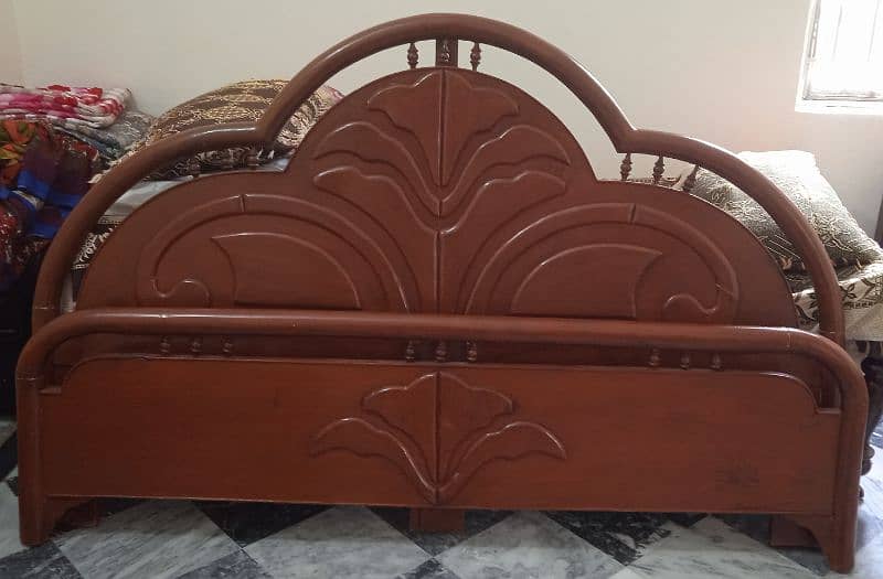 Double Bed Pure Wood 0