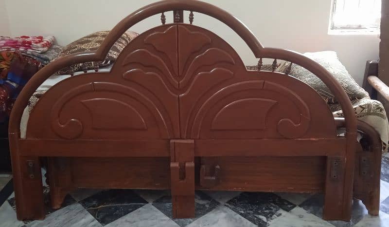 Double Bed Pure Wood 1