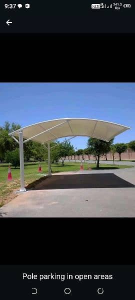 Porch Parking Sheds - Tensile Shades - Car Parking -Cafe Roofing Sheds 3