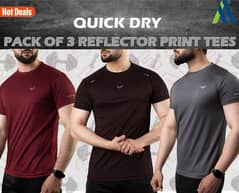 3 Pcs Men Dri fit T Shirt