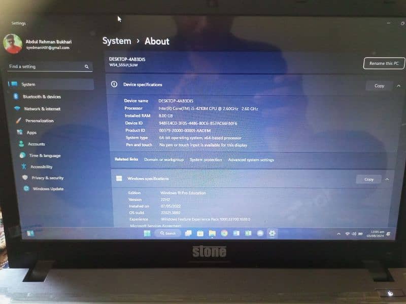 (Debatable Price) Stone Laptop with 1tb hard and 128gb ssd 12