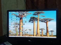 Gaming monitor 24 inches FHD with Dp and Power cable