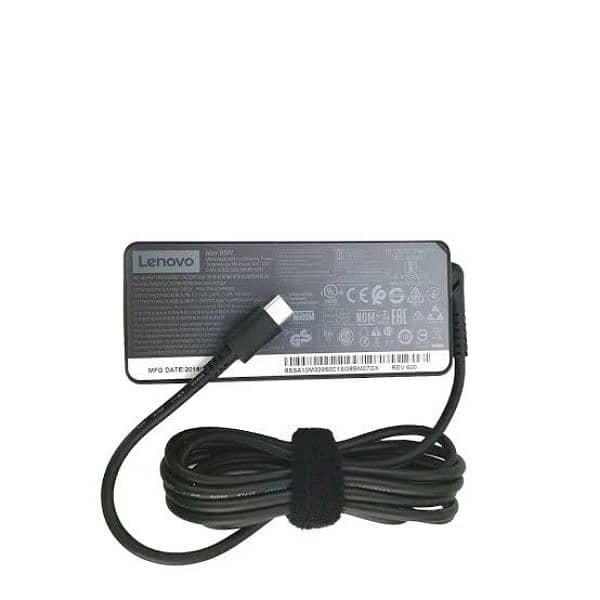 Lenovo 65w Type C Charger with cable for Laptops and Mobiles 0