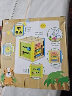 ELC mini wooden activity cube