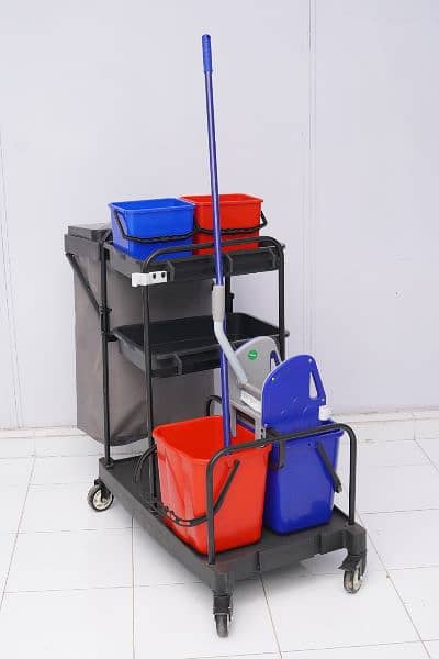 Mop trolley|Mop Bucket|Dustbin|Janitorial Trolley| 17