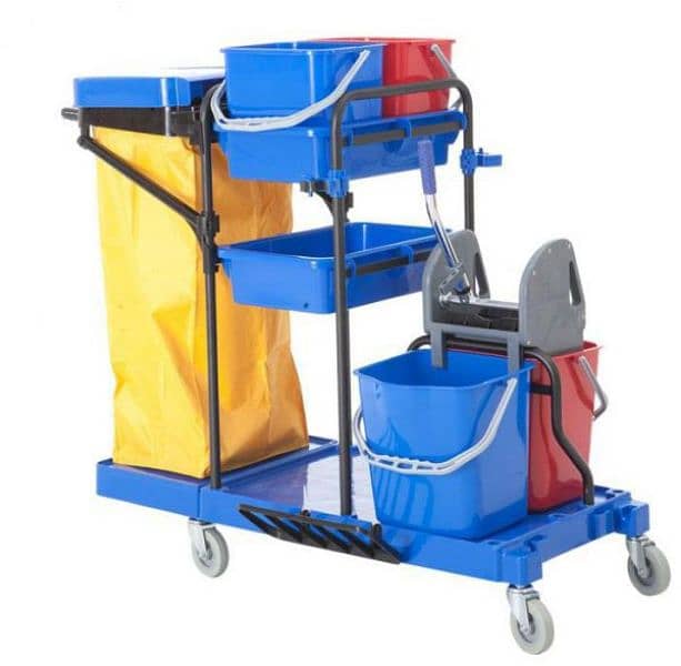 Mop trolley|Mop Bucket|Dustbin|Janitorial Trolley| 18