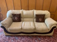 Leather Sofa Set (Complete 6 seater) Imported