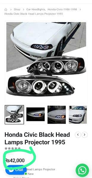 Civic 1992-1995 Projector Headlamps with blasters 0