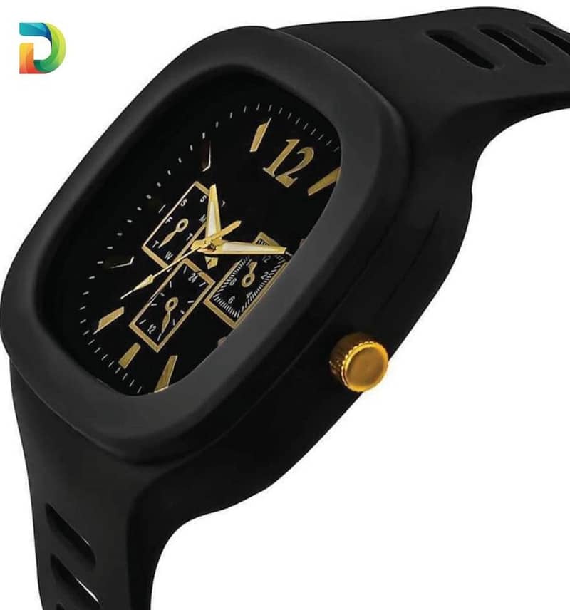 Analogue fashionable men's watche Black Edition 3