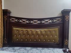 wooden bed