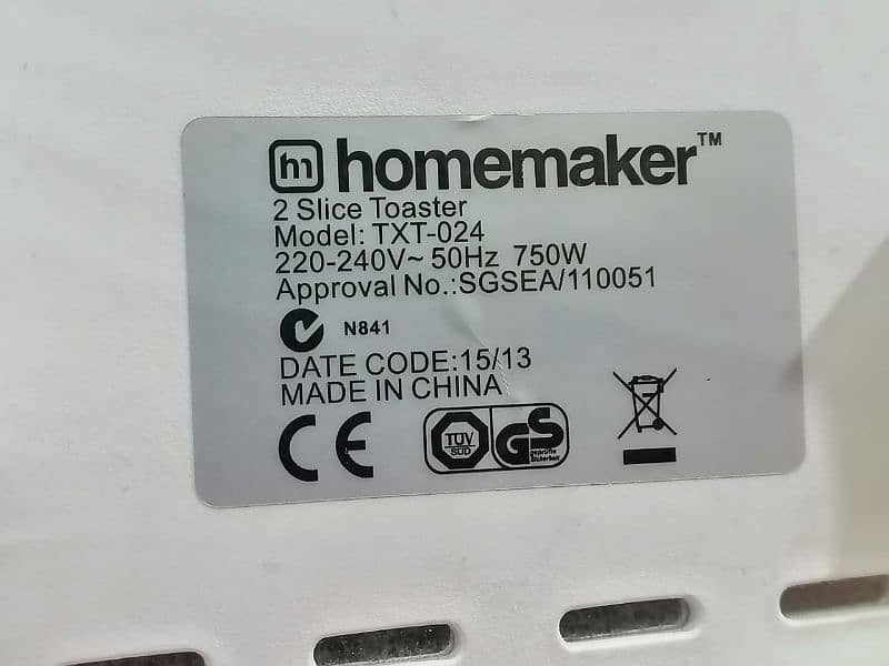 Homemaker 2 Slice Toaster, Imported 2