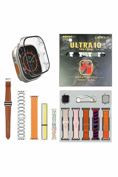 Ultra 10 Smart Watch With 10 Different Straps ,Ultra Watch Cover 2