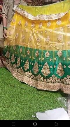 lehenga bridal Party wear for Mayo Mehndi for urgent sale fixed price 0