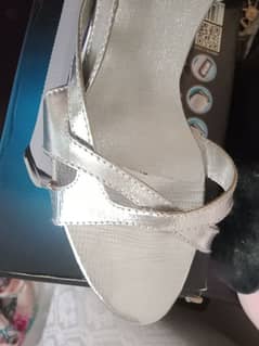 ECS beautiful silver heels size 38 excellent condition