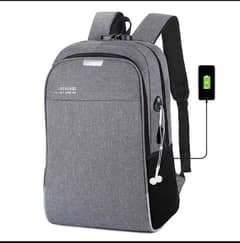 unisex Nylon printed laptop backpack