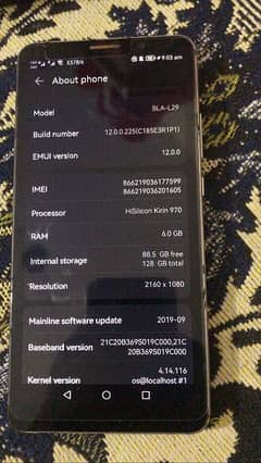 Huawei mate 10 pro with box  6/128