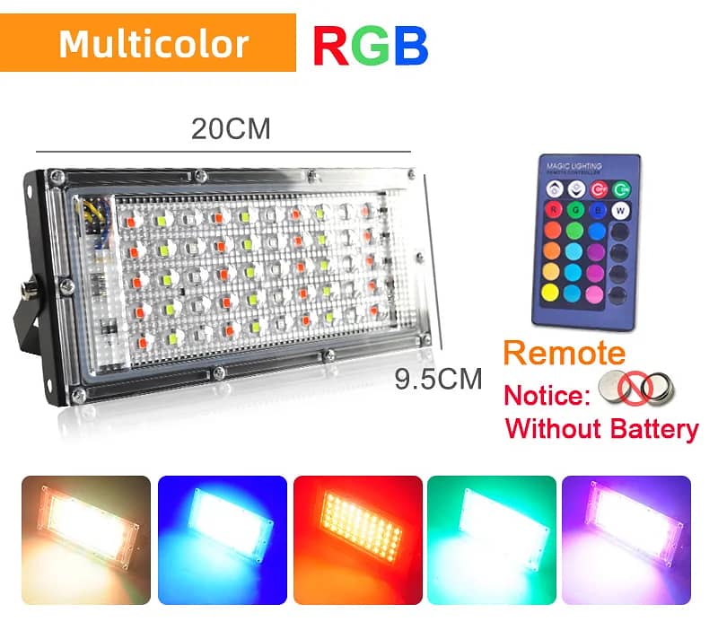 RGB Color changing LED Floodlights (Bakery/Lawn/Events) 2