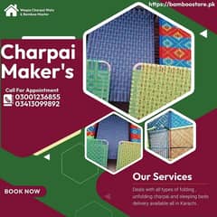 folding charpai/unfolding charpai/sleeping bed/iron charpai in karach 0