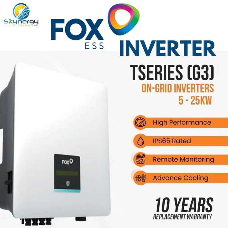 Fox Ongrid Inverters|  3.3kw | 5kw + Wifi Dongle | 10kw | solar 0