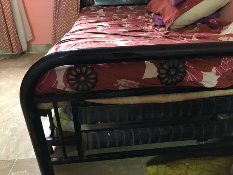 IRON Bed with matress 1