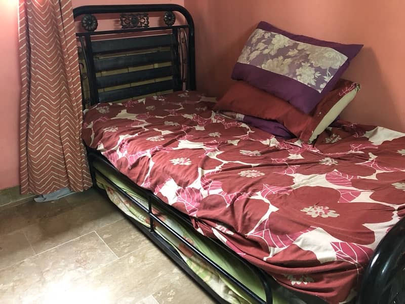 IRON Bed with matress 2