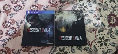 Resident Evil 4 Remake Steel Book Only No Cd | Playstation 4 Ps 4 0