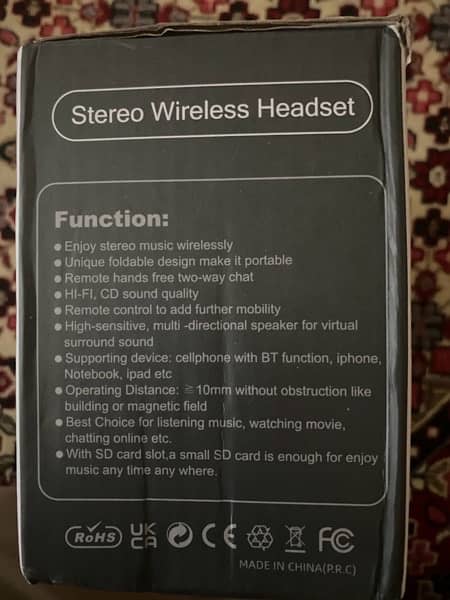 Wireless Bluetooth Headphone Stereo Headband Headset forIphone/Andriod 1