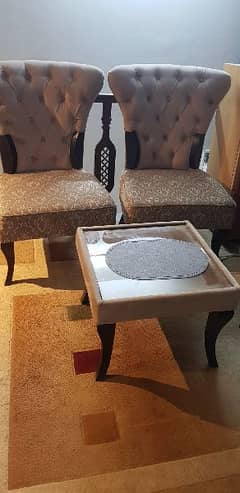 Stylish Wooden Chair and Table Set for Sale