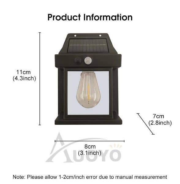 outdoor Solor sensor motion detection light 3