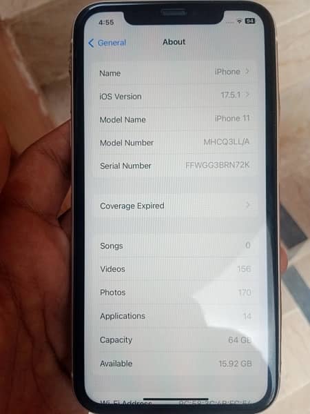 iphone11 64 Gb jv 6