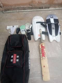 hard ball kit for cricket |MRF bat ,CA  leg pads,CA somo gloves