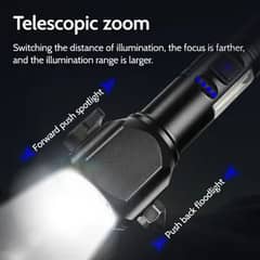 High Powerful Telescope Torch With Multifunctions