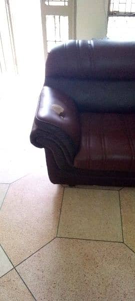 used sofa set leather 2