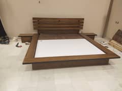 King size bed | bed set | wooden bed set | bed for sale | bed