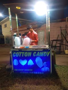 Cotton Candy Stall With Machine