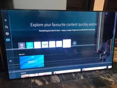 55" Broken 4K QLED TV – Perfect for Parts or Repair