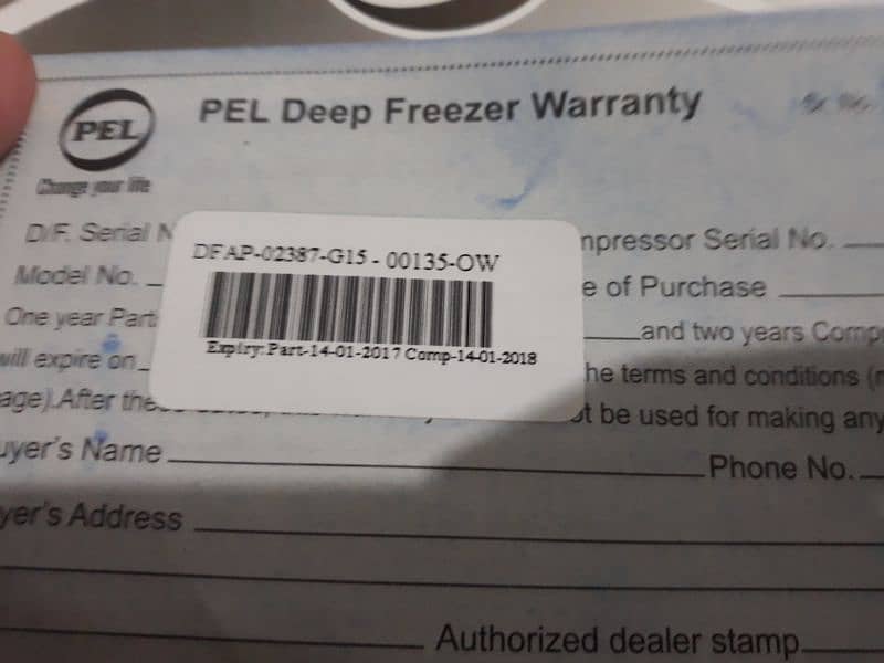 pel freezer 5