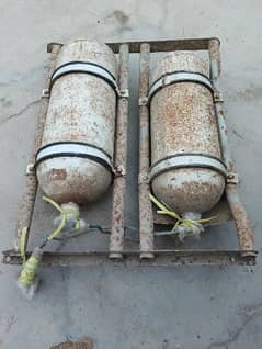 Genuine Suzuki Ravi CNG cylinders with frame