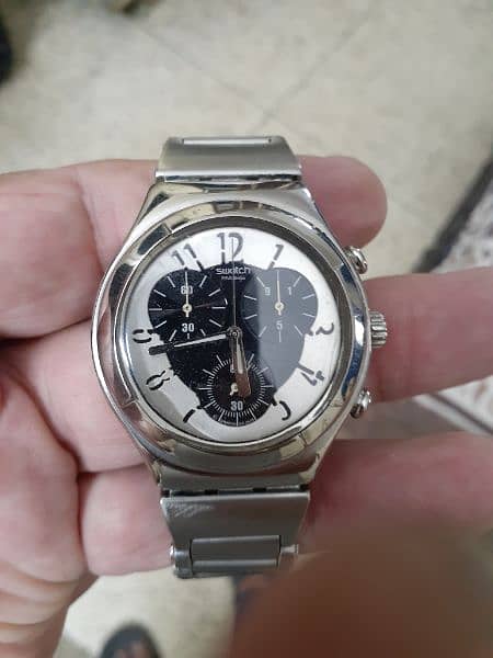 Swatch chronograph Quartz wrist watch Swiss made. 0