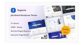 Superio Theme – Job Board WordPress Theme for sale