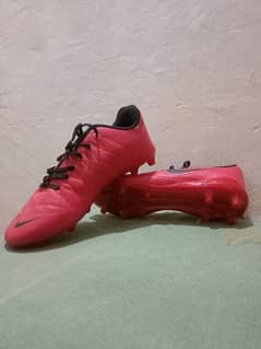 Football boots with studs