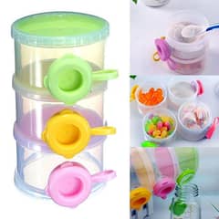 Random color 4 layers baby milk feed Container