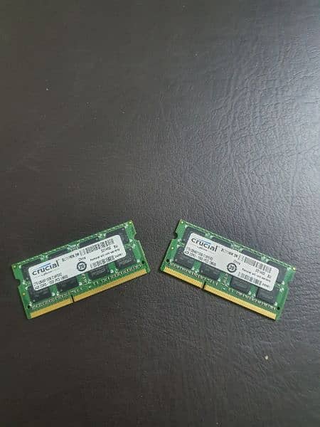 | CRUCIAL 8 GB LAPTOP RAM KIT | 2x4GB STICKS | DDR3 1333 Mhz | 3