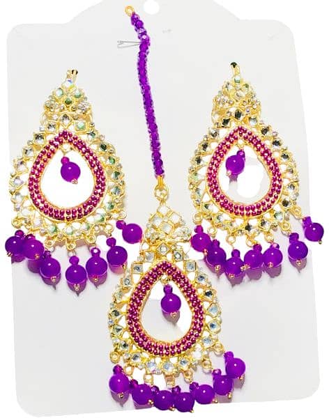 artificial bindi kanta (maang tikka) set 5