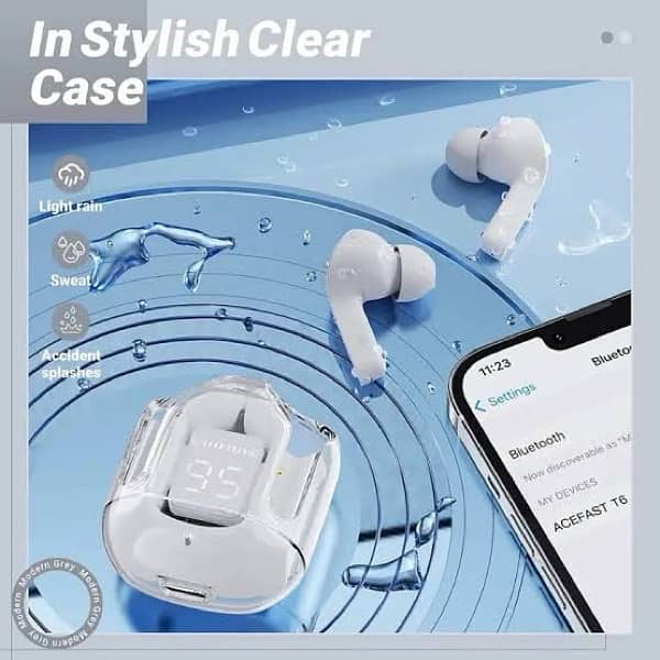 Air31 Wireless Earbuds Crystal Body | Cash On Delivery All Over Pak 1