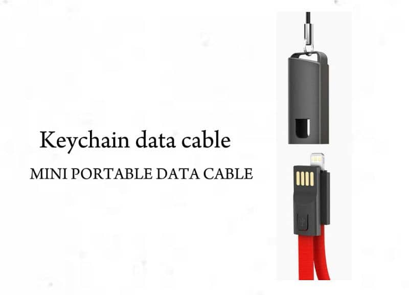 Keychain USB Cable Type-C Mobile Phone Wire Fast Charge 2