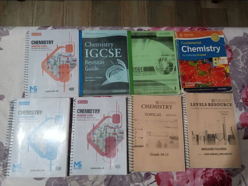 CHEMISTRY O LEVEL BOOKS, PAST PAPERS (SOLVED), NOTES 0