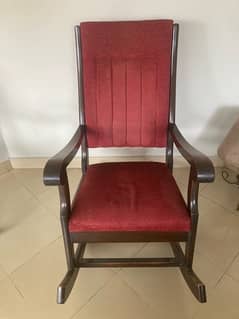 Wooden rocking chair