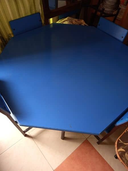 kids study table with 6 chairs 1